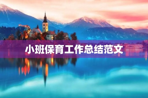 小班保育工作总结范文