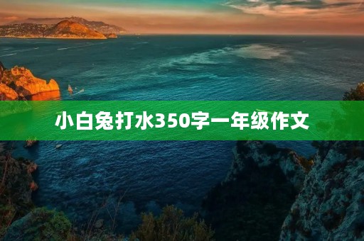 小白兔打水350字一年级作文