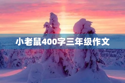 小老鼠400字三年级作文