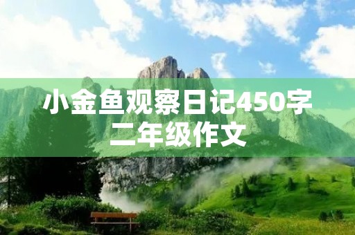 小金鱼观察日记450字二年级作文 小金鱼观察日记450字二年级作文