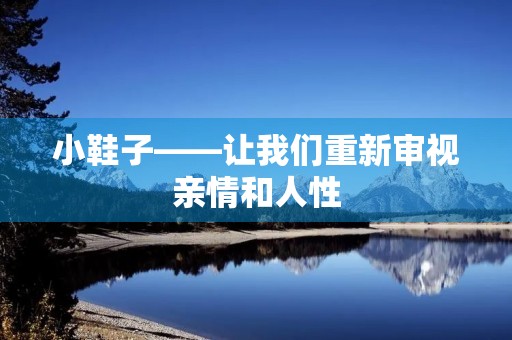 小鞋子——让我们重新审视亲情和人性