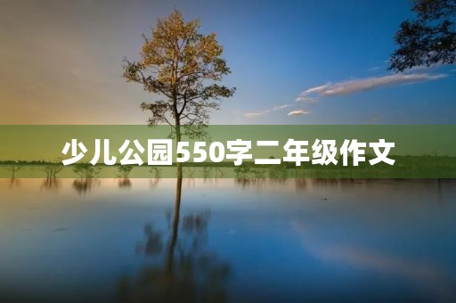 少儿公园550字二年级作文
