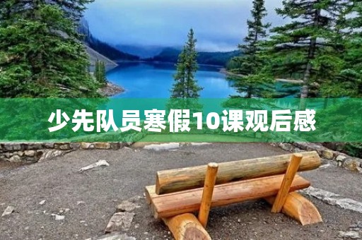 少先队员寒假10课观后感 少先队员寒假10课观后感