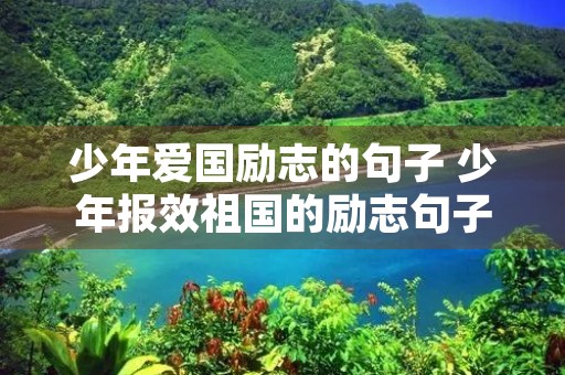 少年爱国励志的句子 少年报效祖国的励志句子简短
