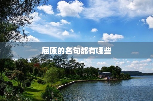 屈原的名句都有哪些(屈原的名句都有哪些句子)