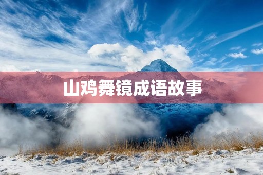 山鸡舞镜成语故事
