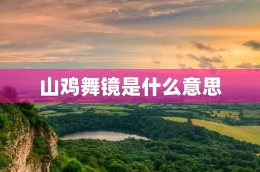 山鸡舞镜是什么意思 山鸡舞镜是什么意思