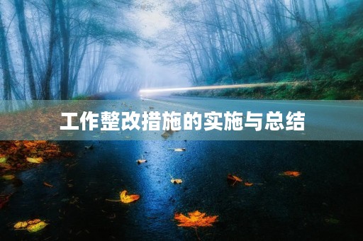 工作整改措施的实施与总结 工作整改措施的实施与总结