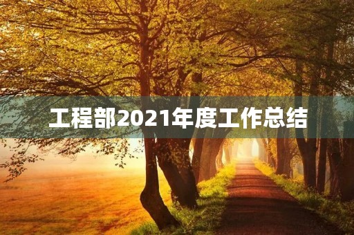 工程部2021年度工作总结 工程部2021年度工作总结