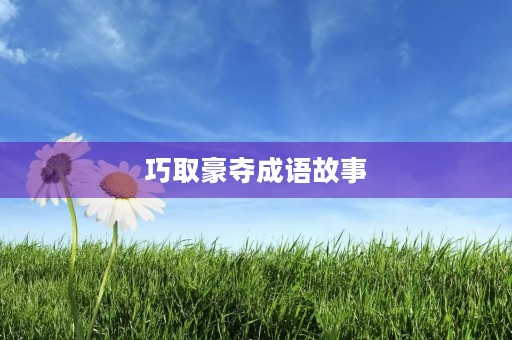 巧取豪夺成语故事 巧取豪夺成语故事