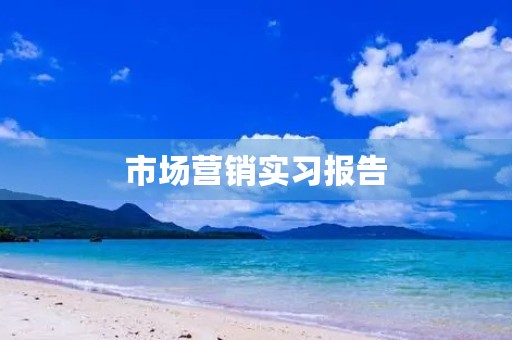 市场营销实习报告,求一篇市场营销实习报告! 市场营销实习报告,求一篇市场营销实习报告!