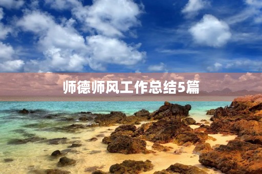 师德师风工作总结5篇