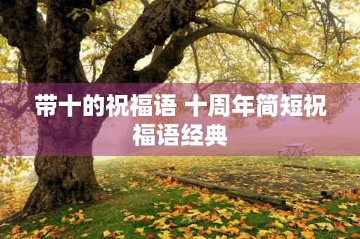 带十的祝福语 十周年简短祝福语经典