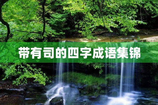 带有司的四字成语集锦 带有司的四字成语集锦