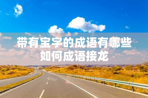 带有宝字的成语有哪些如何成语接龙