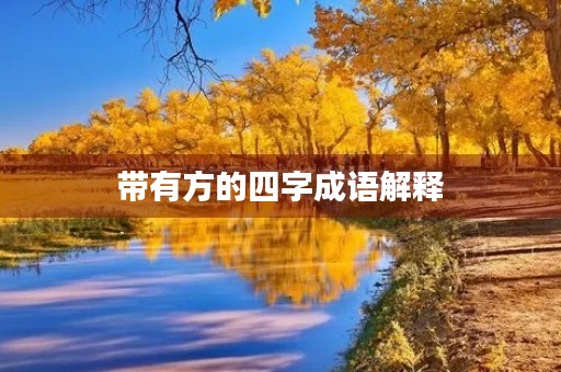 带有方的四字成语解释