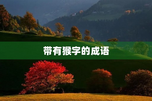 带有猴字的成语