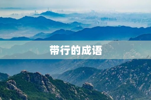 带行的成语