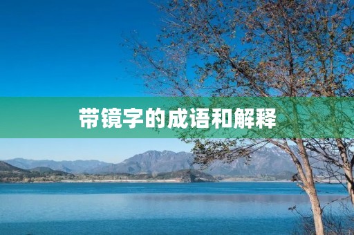 带镜字的成语和解释 带镜字的成语和解释