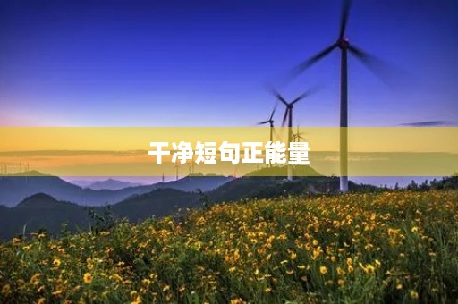 干净短句正能量,干净短句正能量的句子 干净短句正能量,干净短句正能量的句子