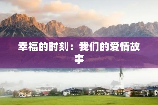 幸福的时刻:我们的爱情故事 幸福的时刻:我们的爱情故事