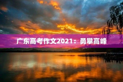 广东高考作文2021:勇攀高峰,创造未来 广东高考作文2021:勇攀高峰,创造未来