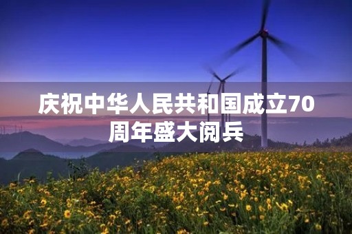 庆祝中华人民共和国成立70周年盛大阅兵 庆祝中华人民共和国成立70周年盛大阅兵