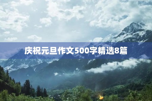 庆祝元旦作文500字精选8篇