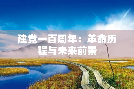 建党一百周年：革命历程与未来前景