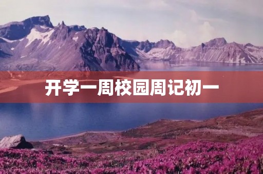 开学一周校园周记初一