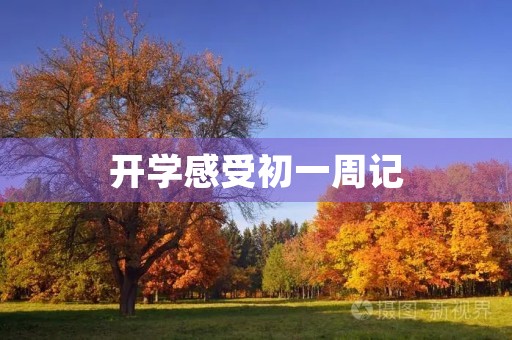 开学感受初一周记