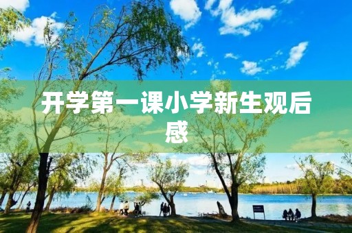 开学第一课小学新生观后感 开学第一课小学新生观后感