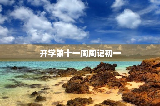 开学第十一周周记初一