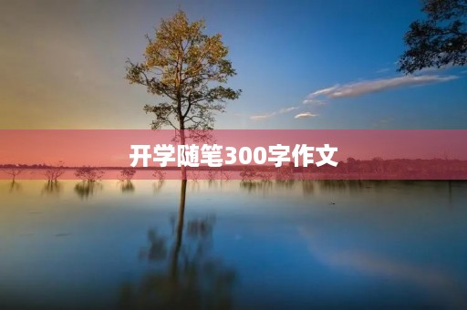 开学随笔300字作文 开学随笔300字作文