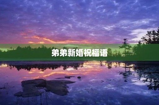 弟弟新婚祝福语,祝老弟新婚快乐的短句