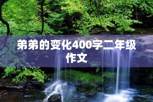 弟弟的变化400字二年级作文