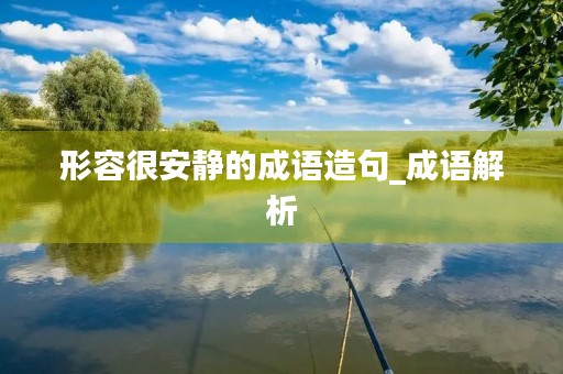 形容很安静的成语造句_成语解析