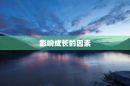 影响成长的因素 影响成长的因素