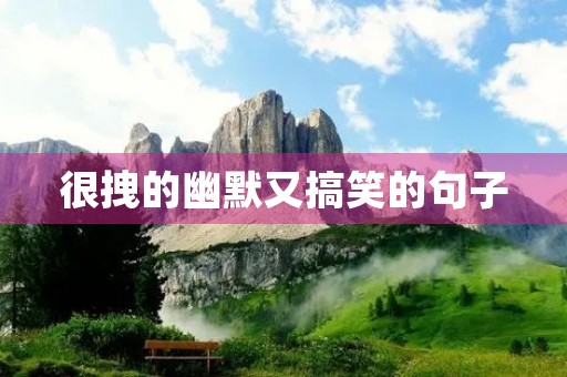 很拽的幽默又搞笑的句子(幽默风趣高情商的俏皮句子) 很拽的幽默又搞笑的句子(幽默风趣高情商的俏皮句子)