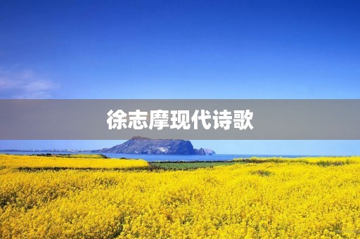 徐志摩现代诗歌 徐志摩现代诗歌