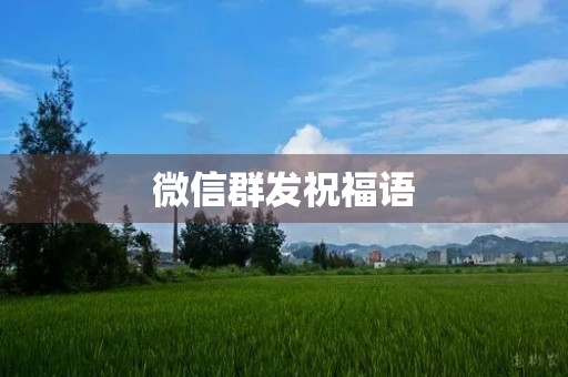微信群发祝福语(微信全自动群发软件)