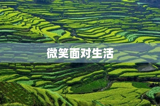 微笑面对生活