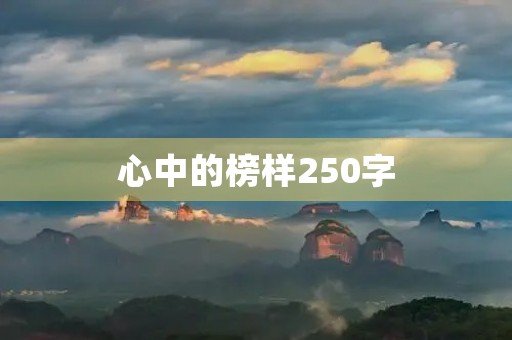 心中的榜样250字