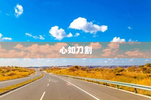 心如刀割,悲伤的日志 心如刀割,悲伤的日志