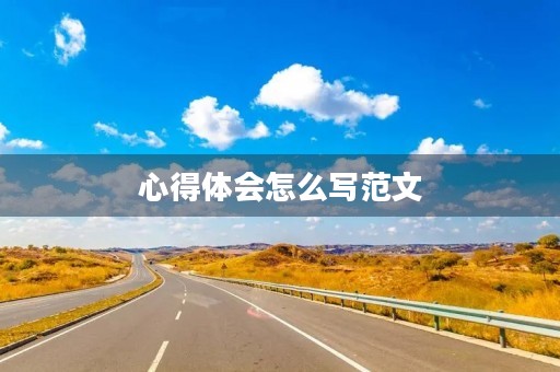 心得体会怎么写范文