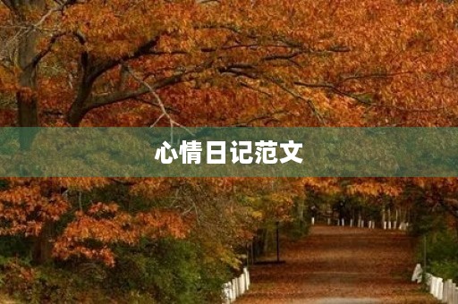 心情日记范文 心情日记范文