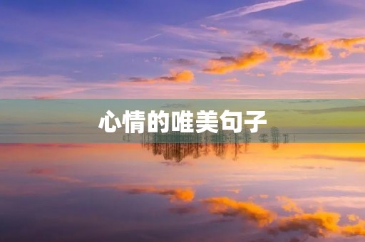 心情的唯美句子,释放心情的唯美句子 心情的唯美句子,释放心情的唯美句子
