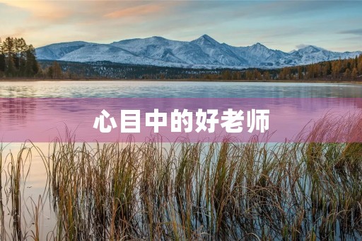 心目中的好老师
