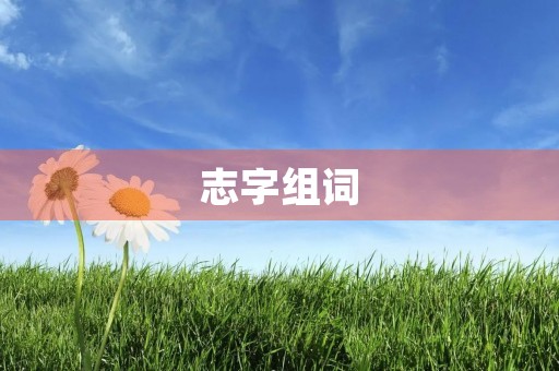 志字组词(志的组词) 志字组词(志的组词)