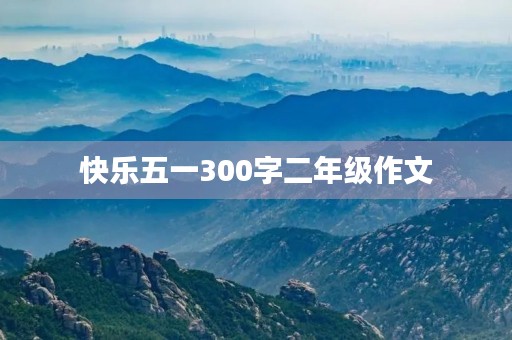快乐五一300字二年级作文